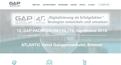 Desktop Screenshot of gap-group.de